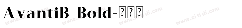 AvantiB Bold字体转换
